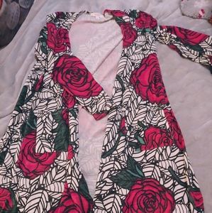 UNICORN Black and White Roses Sarah Cardigan